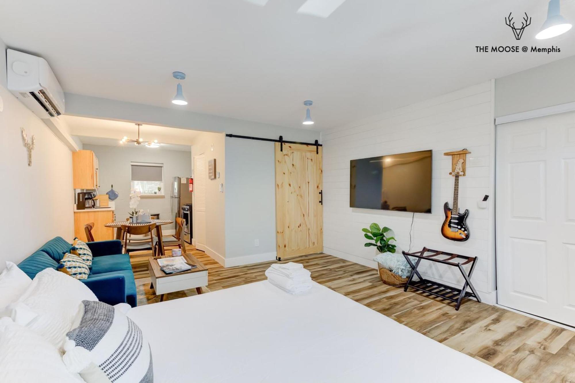 The Moose #11 - Luxe Modern Loft With King Bed, Free Parking & Wi-Fi Leilighet Memphis Eksteriør bilde