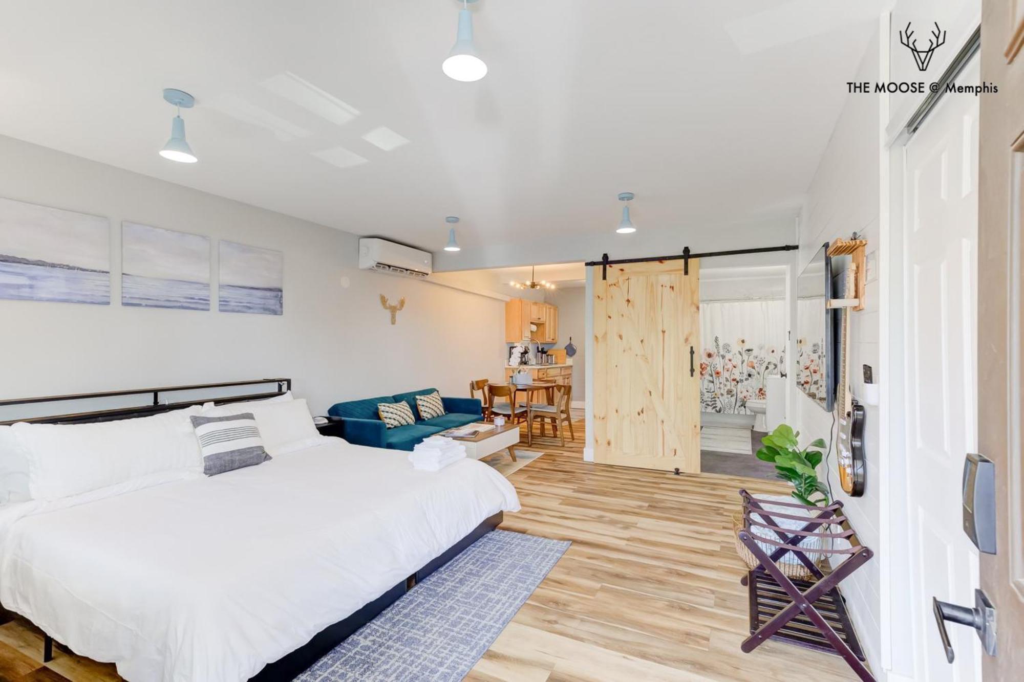 The Moose #11 - Luxe Modern Loft With King Bed, Free Parking & Wi-Fi Leilighet Memphis Eksteriør bilde