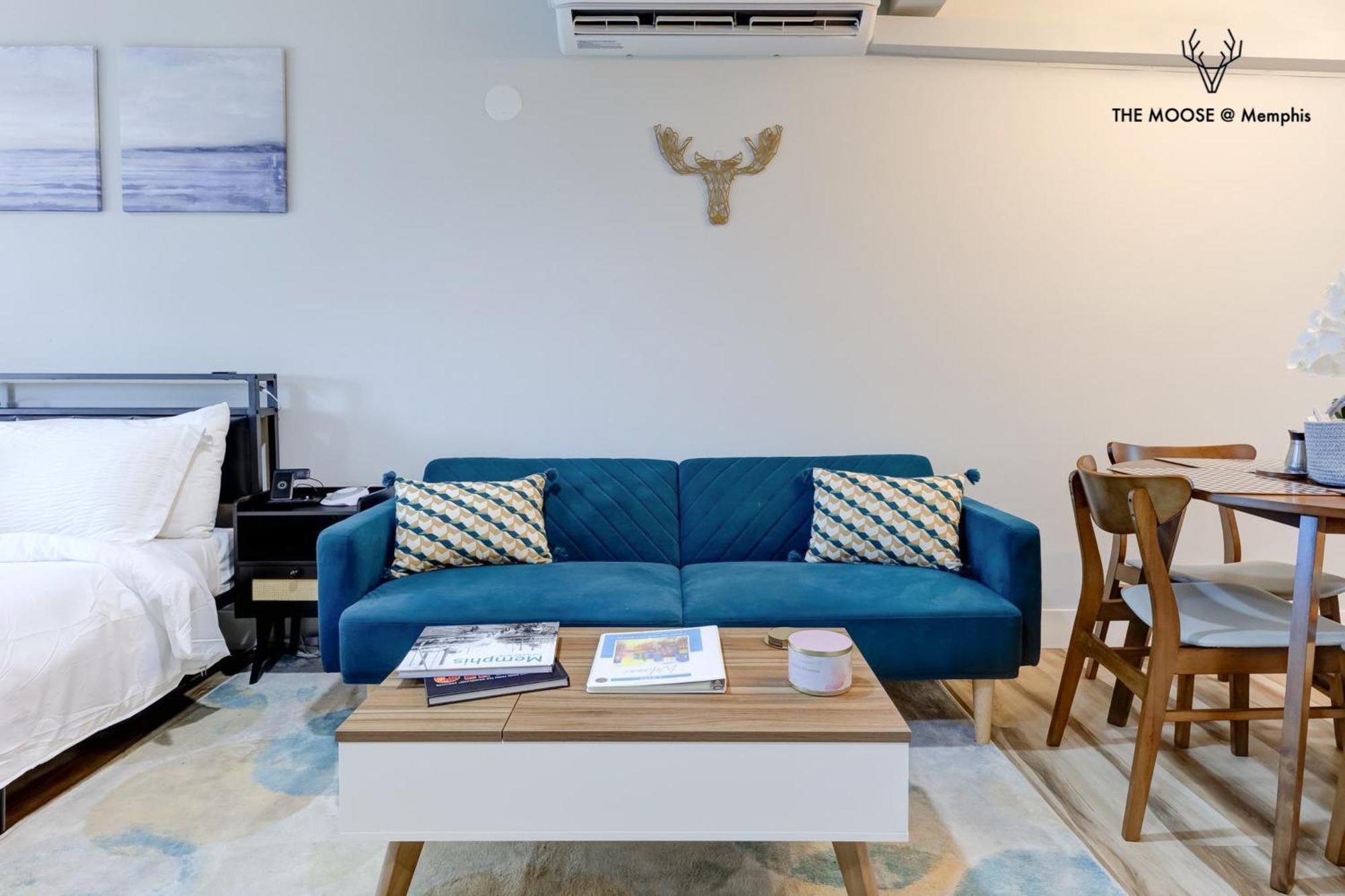 The Moose #11 - Luxe Modern Loft With King Bed, Free Parking & Wi-Fi Leilighet Memphis Eksteriør bilde