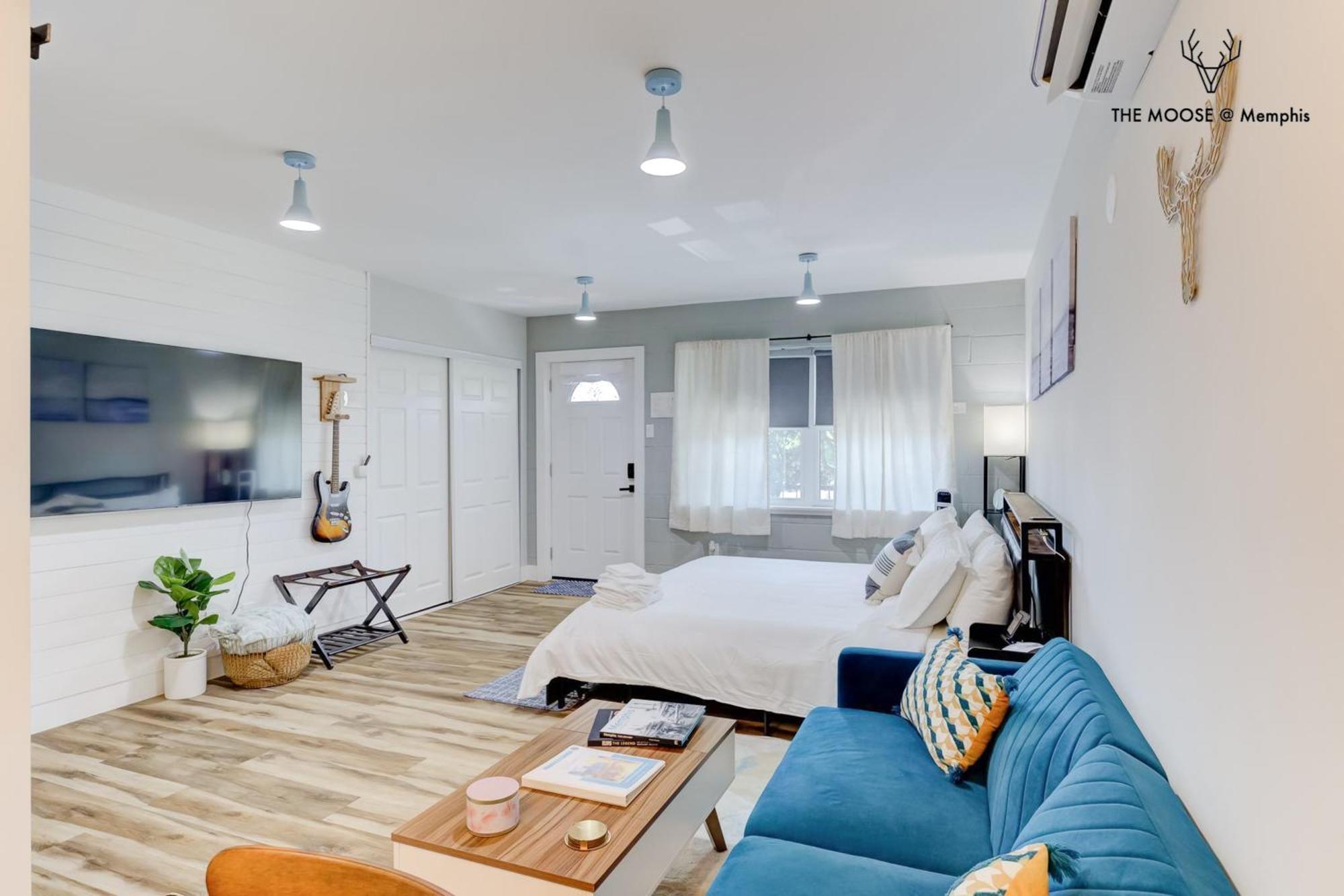 The Moose #11 - Luxe Modern Loft With King Bed, Free Parking & Wi-Fi Leilighet Memphis Eksteriør bilde