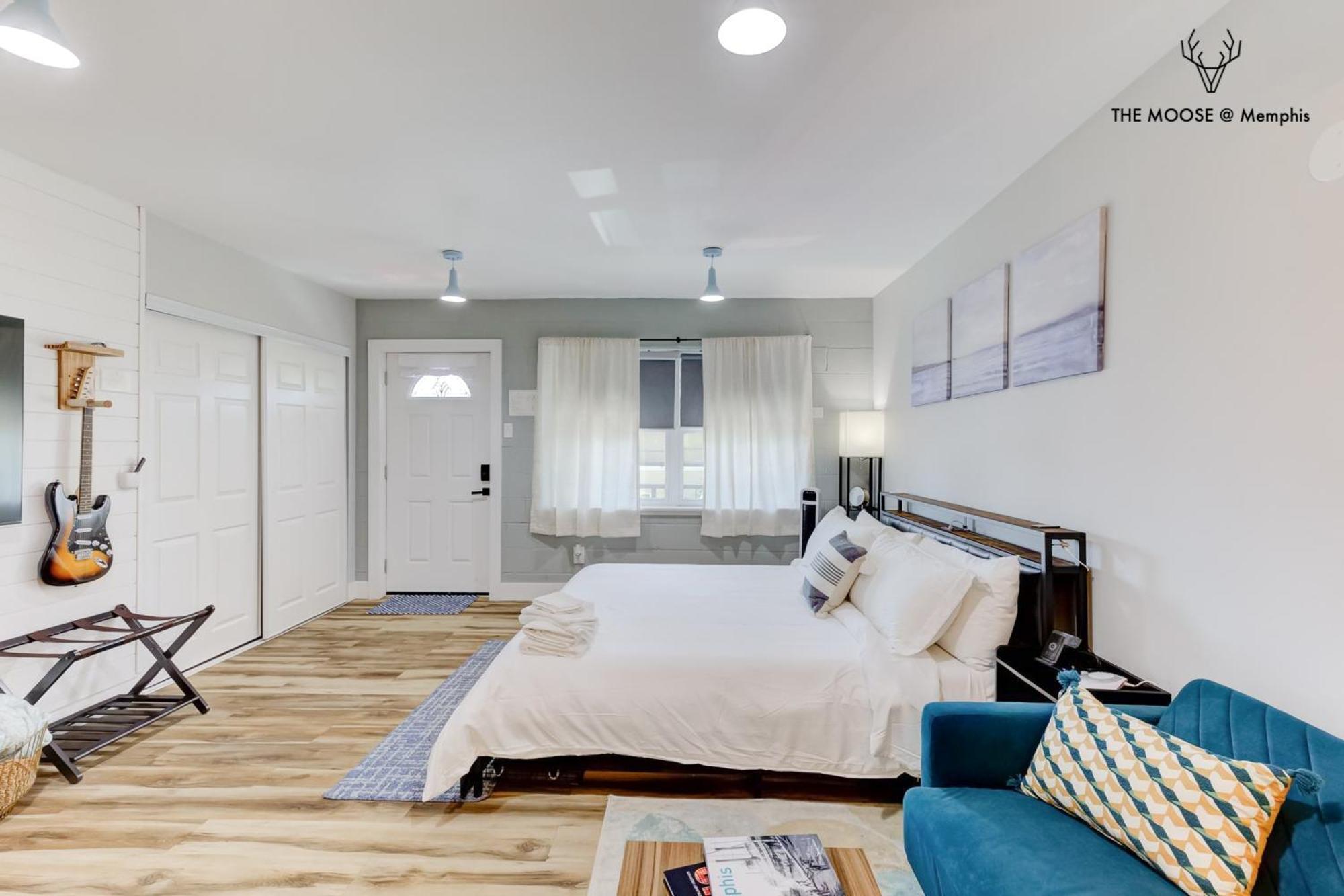 The Moose #11 - Luxe Modern Loft With King Bed, Free Parking & Wi-Fi Leilighet Memphis Eksteriør bilde