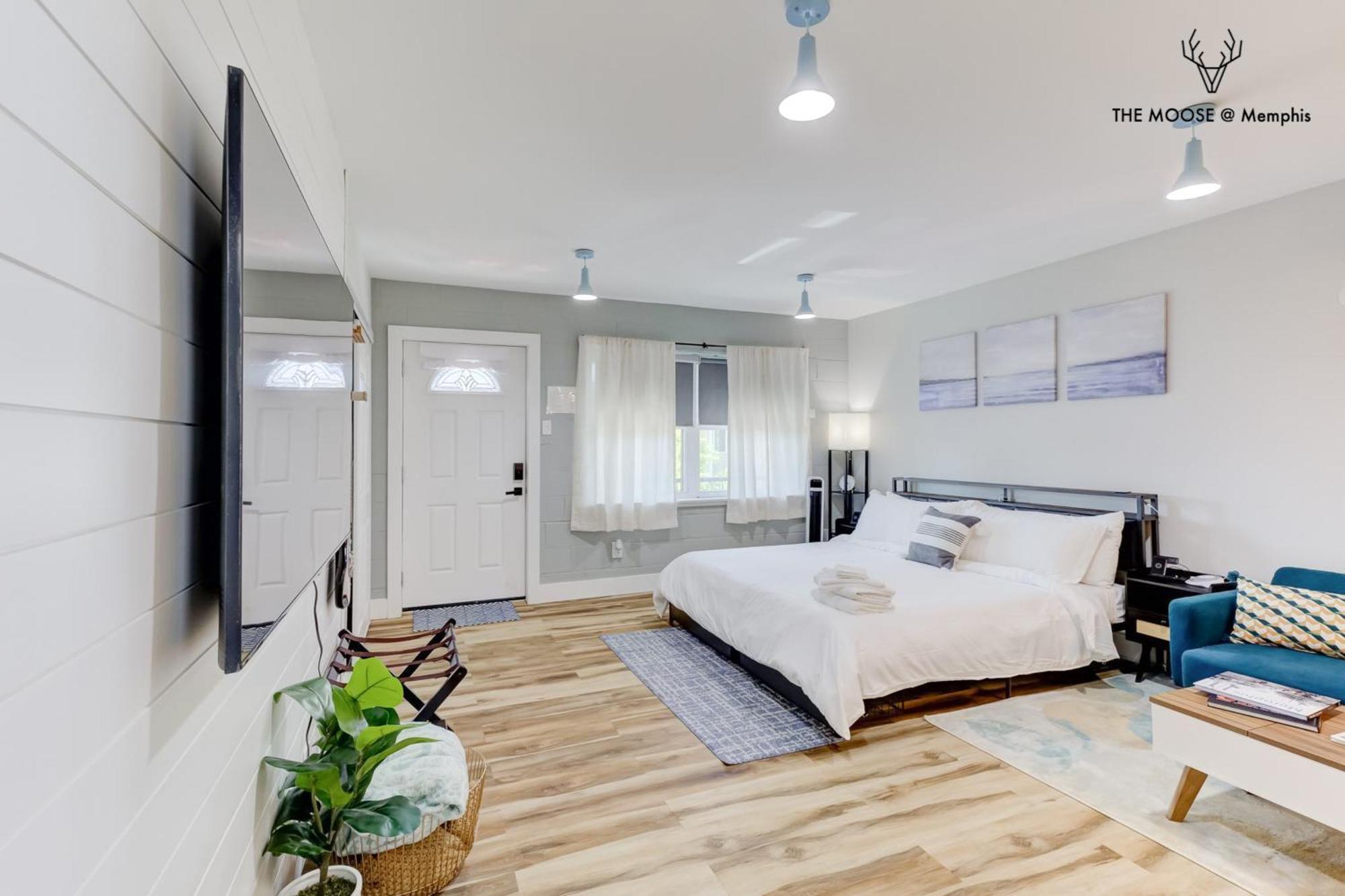 The Moose #11 - Luxe Modern Loft With King Bed, Free Parking & Wi-Fi Leilighet Memphis Eksteriør bilde
